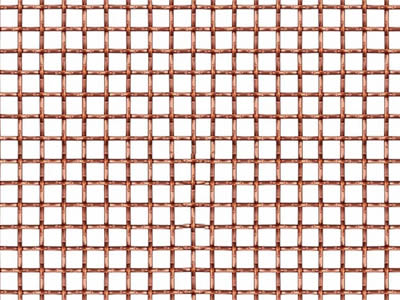 Warp wires pass over and under fill wires in an alternating pattern at adjacent intersections.
